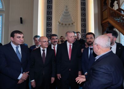 الرئيس أردوغان ومحمد شيشمك في لقاءٍ سابقٍ