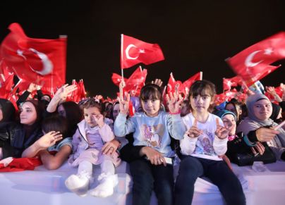 احتفالات بفوز أردوغان في أنقرة