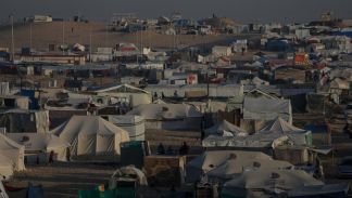 مخيمات رفح قرب الحدود المصرية